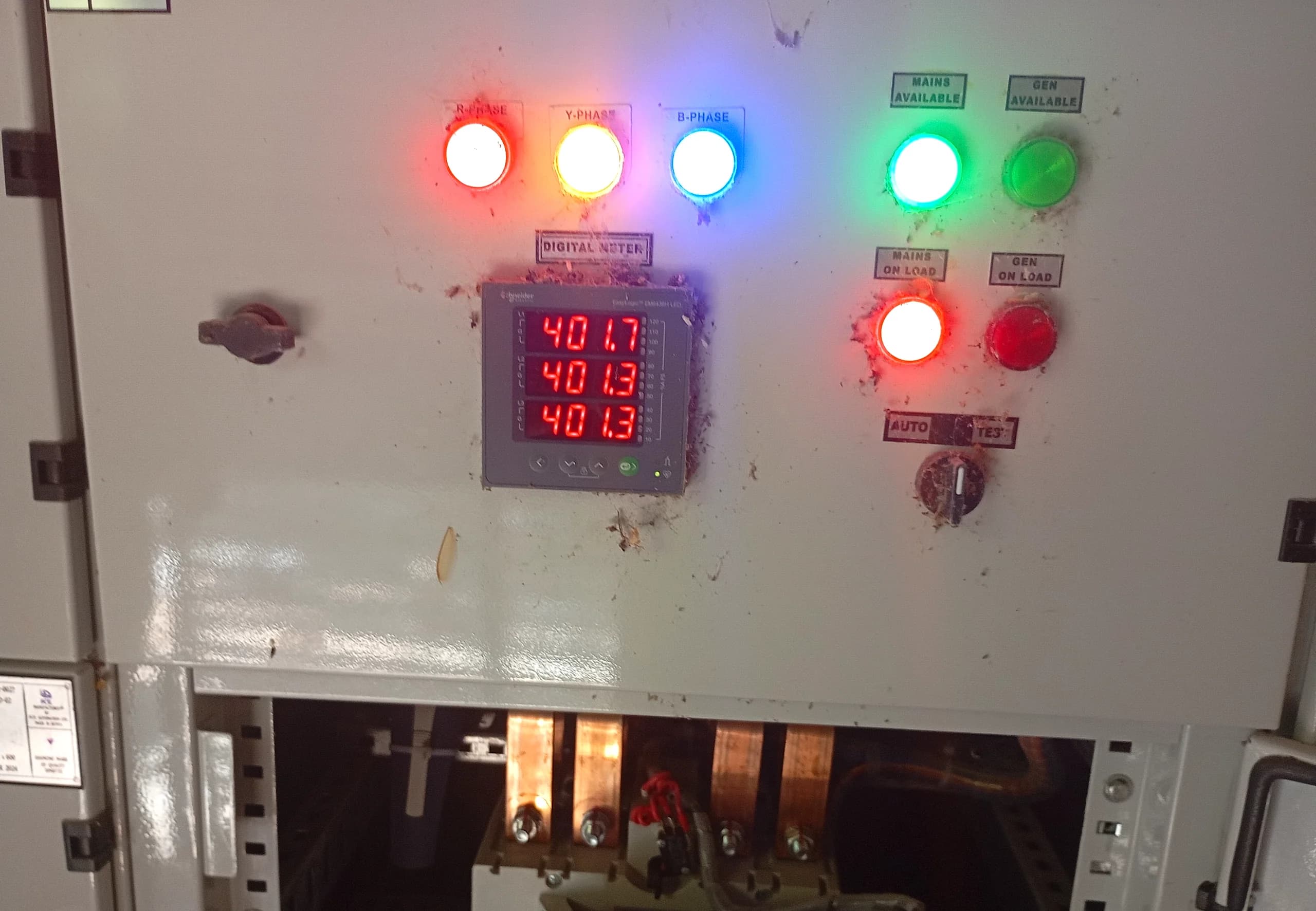 ATS changeover panel installation