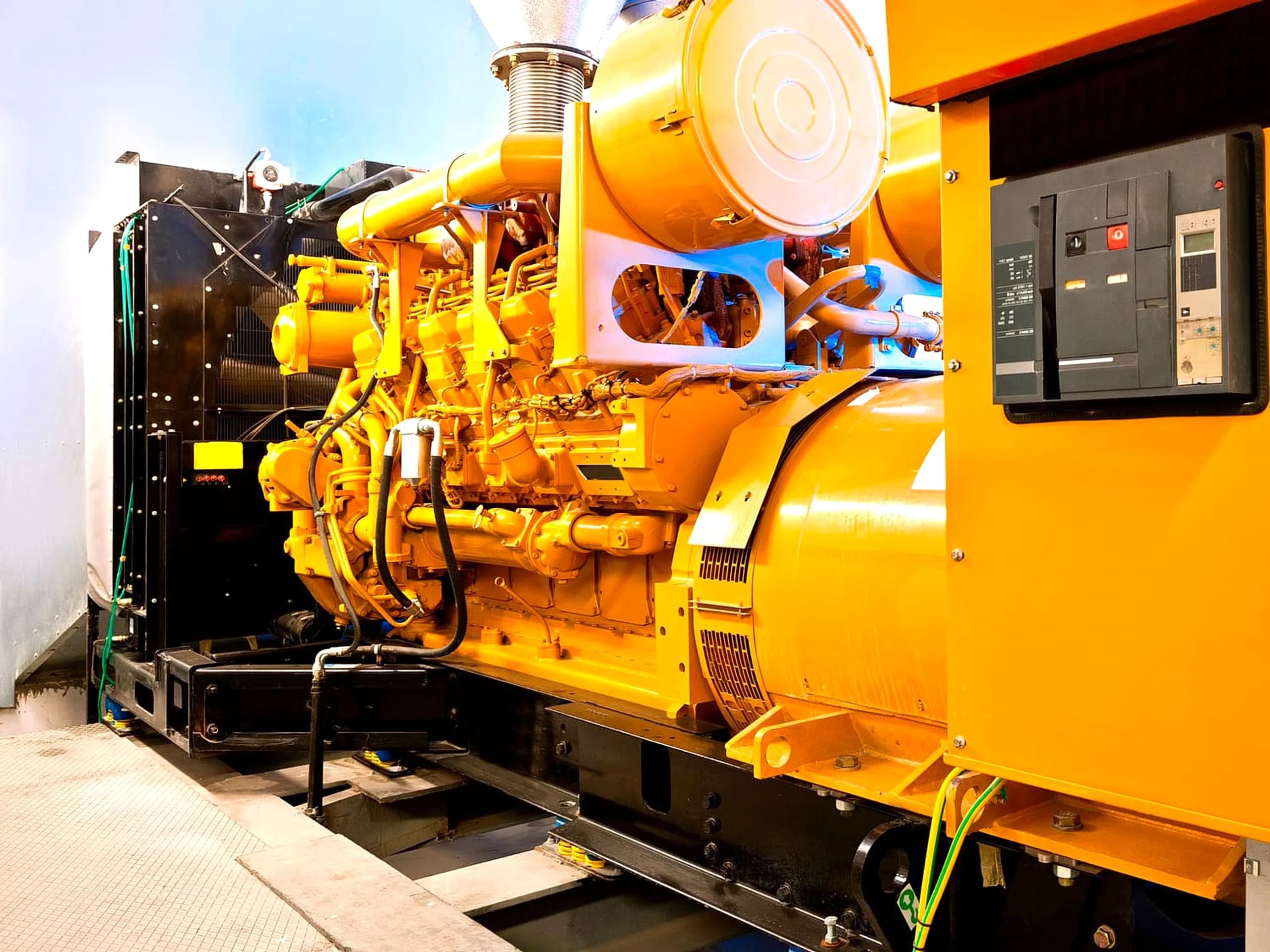 Open-frame diesel generator set
